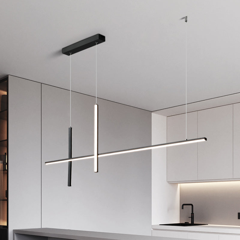 Contemporary Island Lighting Linear Pendant Lighting Island Lighting Ideas