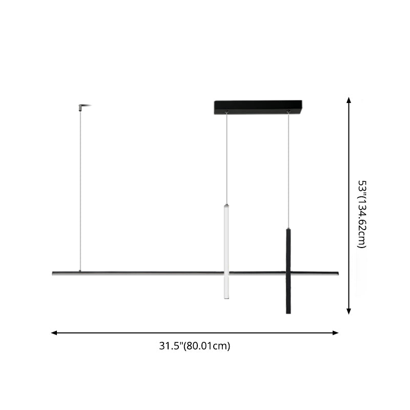 Contemporary Island Lighting Linear Pendant Lighting Island Lighting Ideas