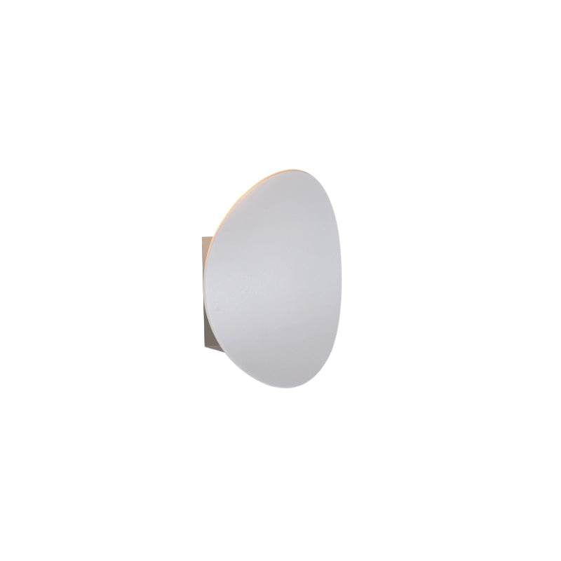 Lámpara de pared circular de aluminio de pared de pared LED minimalista moderna para espacios interiores