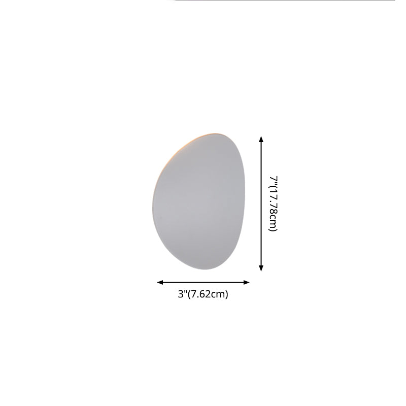 Lámpara de pared circular de aluminio de pared de pared LED minimalista moderna para espacios interiores