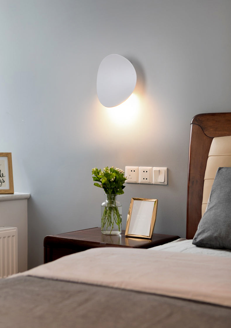 Lámpara de pared circular de aluminio de pared de pared LED minimalista moderna para espacios interiores