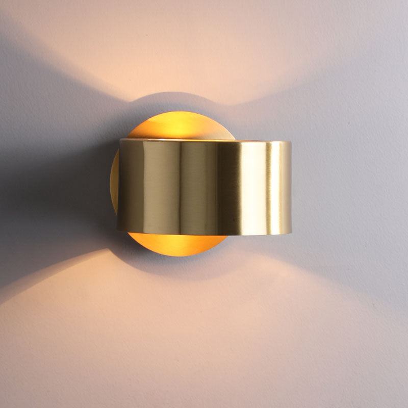 Lampada da parete con cerchio in metallo oro SCONCE DELLA LAMPO DI SCONCE PER LA SOGGIO