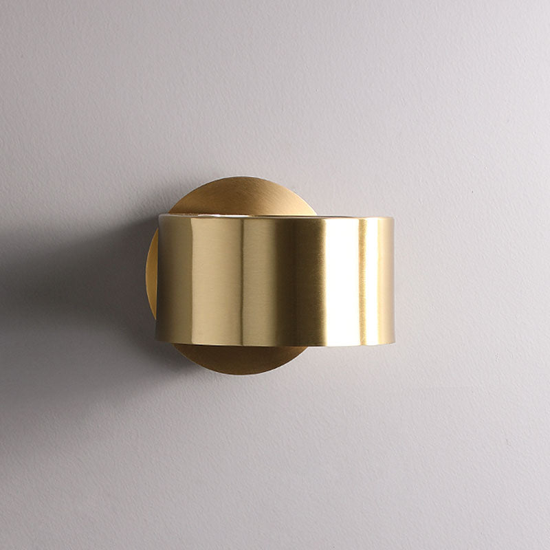 Lampada da parete con cerchio in metallo oro SCONCE DELLA LAMPO DI SCONCE PER LA SOGGIO