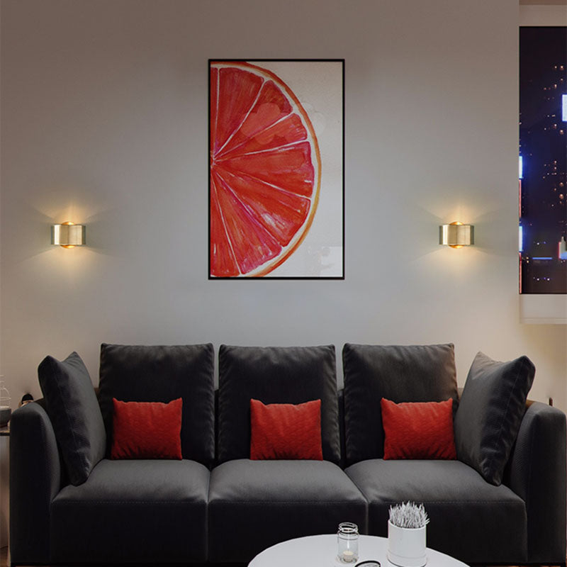 Lampada da parete con cerchio in metallo oro SCONCE DELLA LAMPO DI SCONCE PER LA SOGGIO