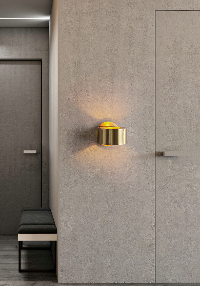 Lampada da parete con cerchio in metallo oro SCONCE DELLA LAMPO DI SCONCE PER LA SOGGIO