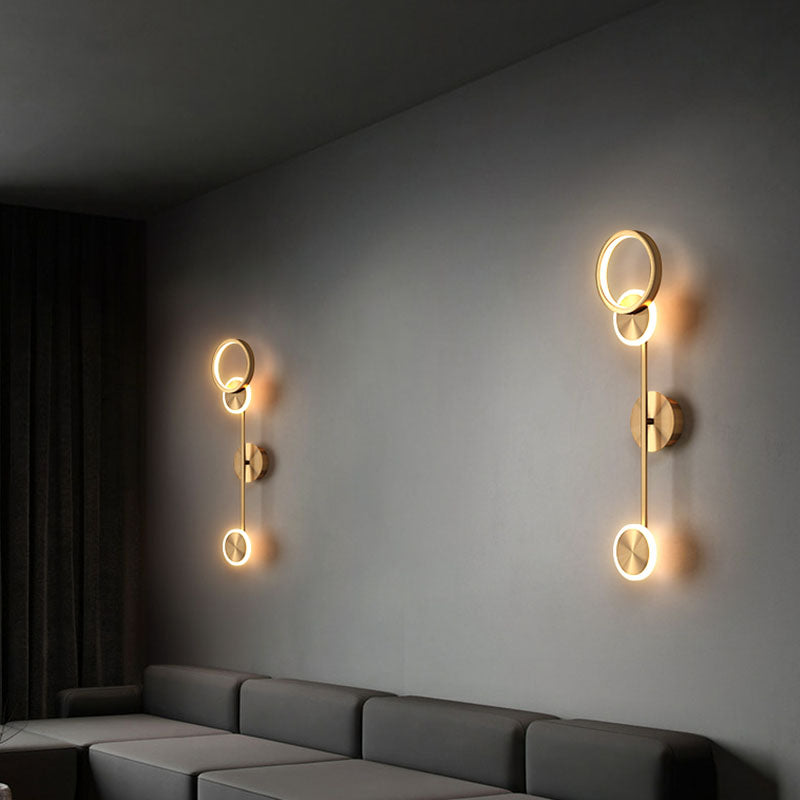 Acrylic Wall Light Nordic Modern Linear LED Wall Sconce for Living Room