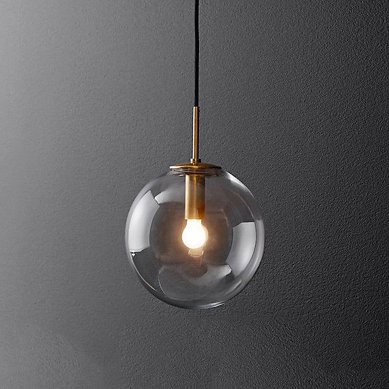Lumières Globe Sconce Lights Industrial Blown Blown 1-Light Murding Lights in Gold and Black