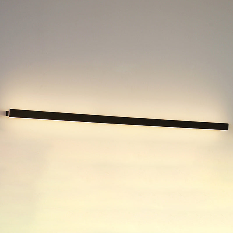 1-licht lineaire schaduwmuur SCONCE Moderne eenvoudige stijl wandverlichting in zwart