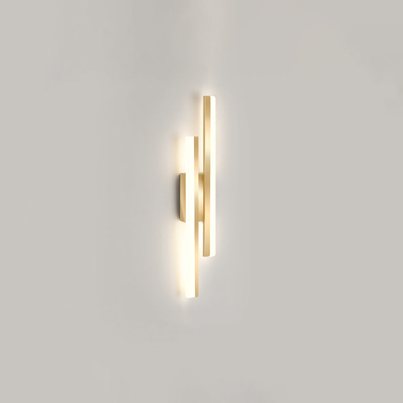 1-LightMulti Linears Shade Wall SCONCE Moderne eenvoudige stijl Wandverlichting in zwart