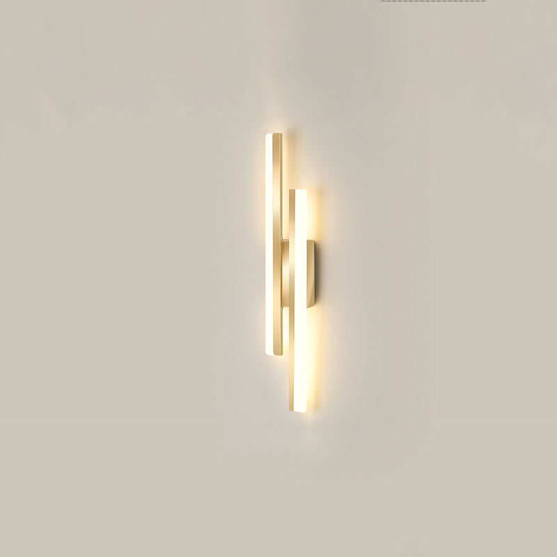1-LightMulti Linears Shade Wall SCONCE Moderne eenvoudige stijl Wandverlichting in zwart