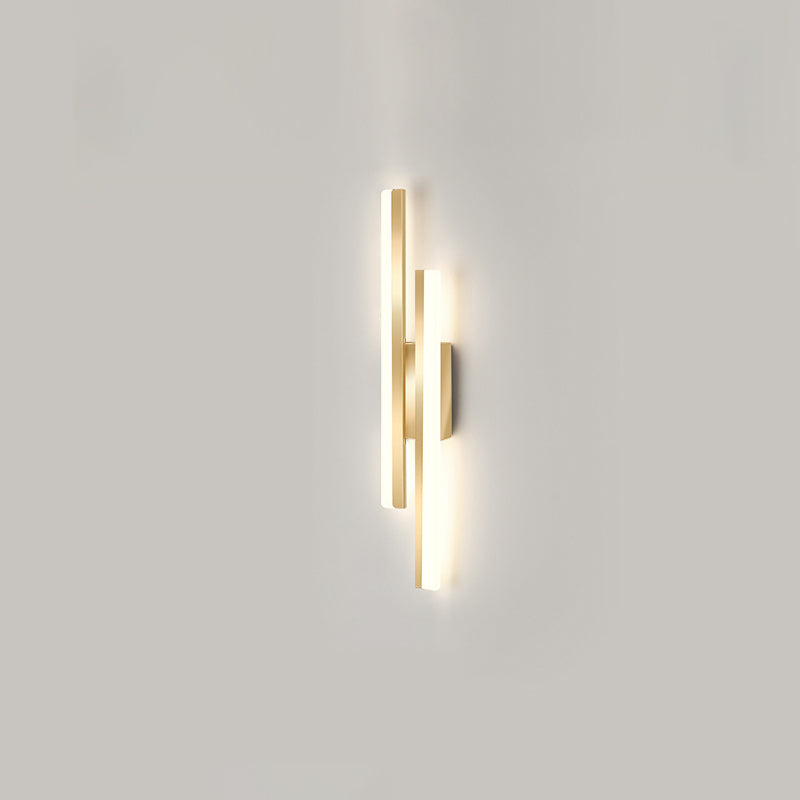 1-LightMulti Linears Shade Wall SCONCE Moderne eenvoudige stijl Wandverlichting in zwart