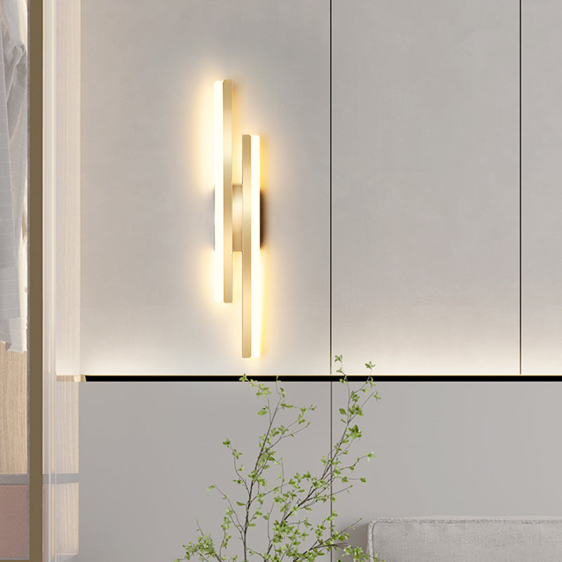 1-LightMulti Linears Shade Wall SCONCE Moderne eenvoudige stijl Wandverlichting in zwart
