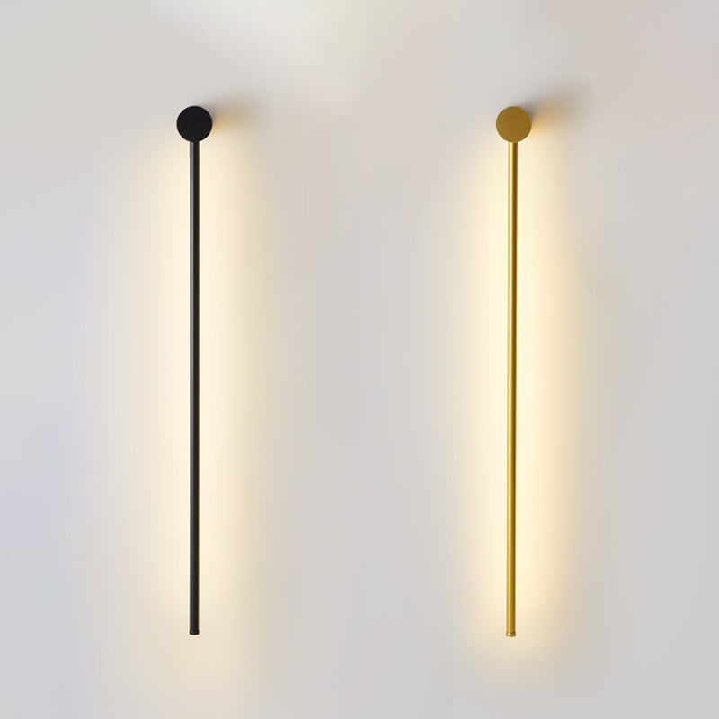 1-licht lineaire schaduwmuur SCONCE Moderne eenvoudige stijl wandverlichting in zwart