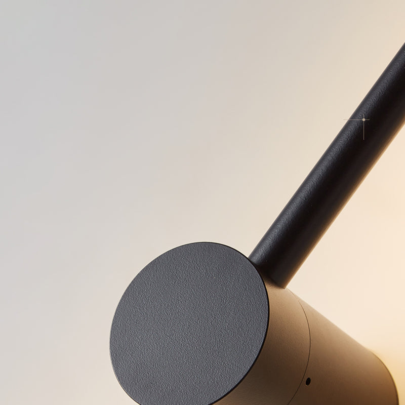 1-licht lineaire schaduwmuur SCONCE Moderne eenvoudige stijl wandverlichting in zwart