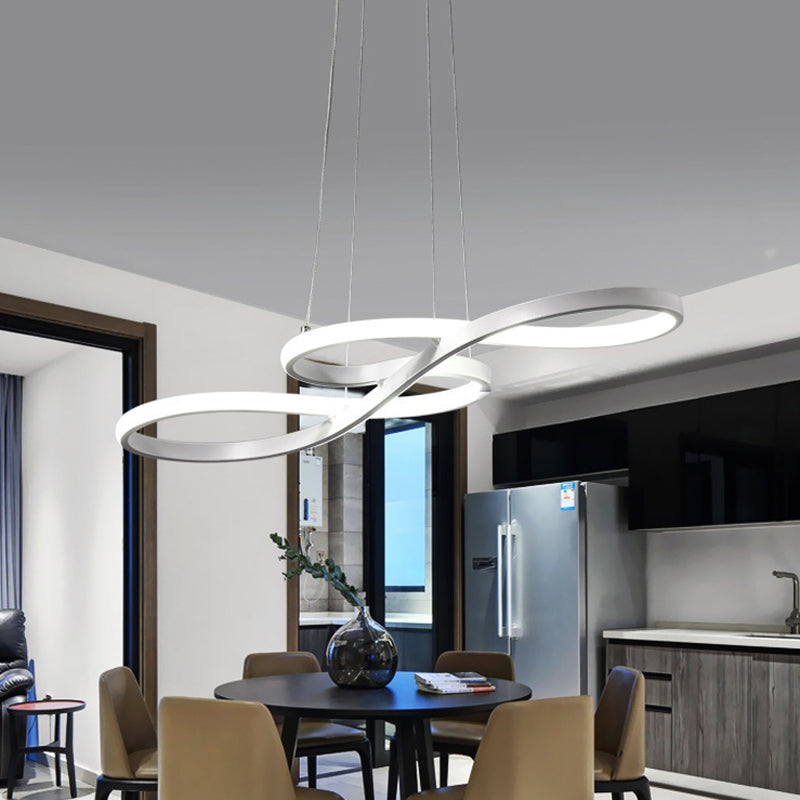 Moderne eenvoud LED hanglamp aluminium lineaire hangende lamp met acryl schaduw