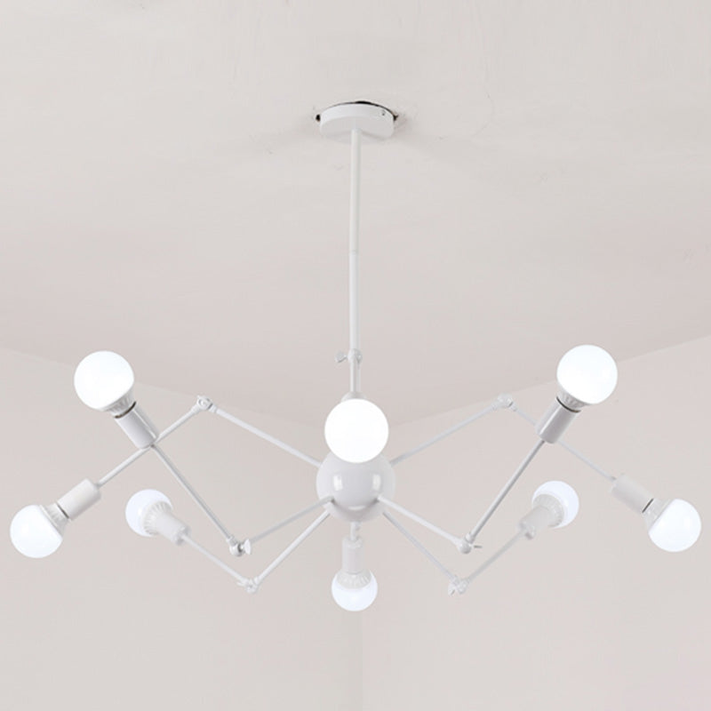 Luminaire en métal lustre lux de style loft araignées de vêtements de vêtements de plafond