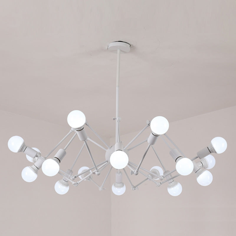 Luminaire en métal lustre lux de style loft araignées de vêtements de vêtements de plafond