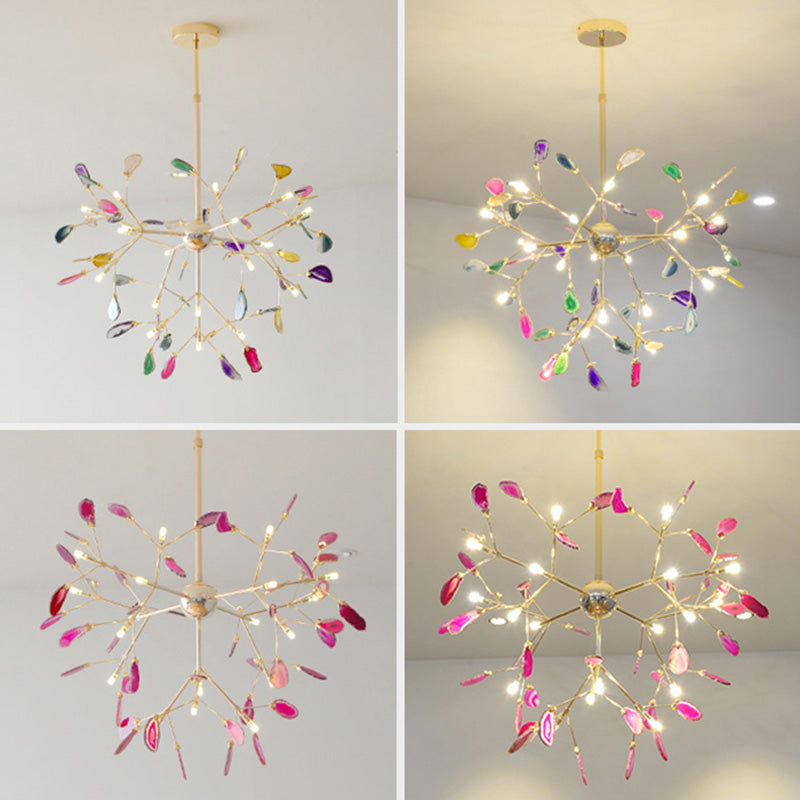 Fireflies Camera da letto Lampaggio dell'illuminazione Metal Minimalist Style Pendente lampadario