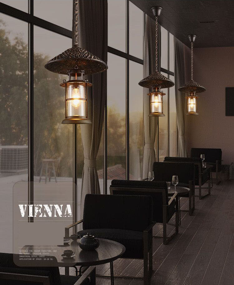 Industriële stijl gearceerde hanglampverlichting armatuur metaalhangend hanglamp in zwart