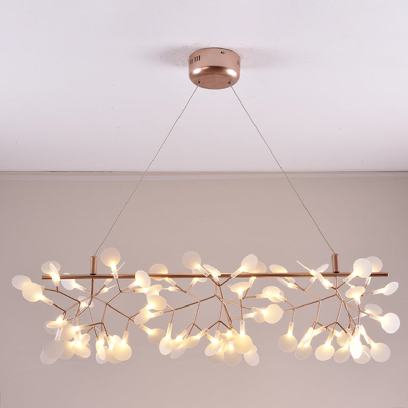 Island Island Chandelier Designer moderne Éclairage de pendentif acrylique pour le restaurant