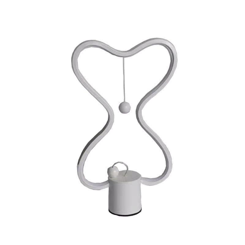 Magnetic Curved Night Stand Light Simple Metal Bedroom LED Table Light