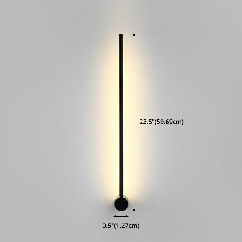 Accesorio de iluminación de pared de metal recto RGB RGB Black Wall Montion Lighture