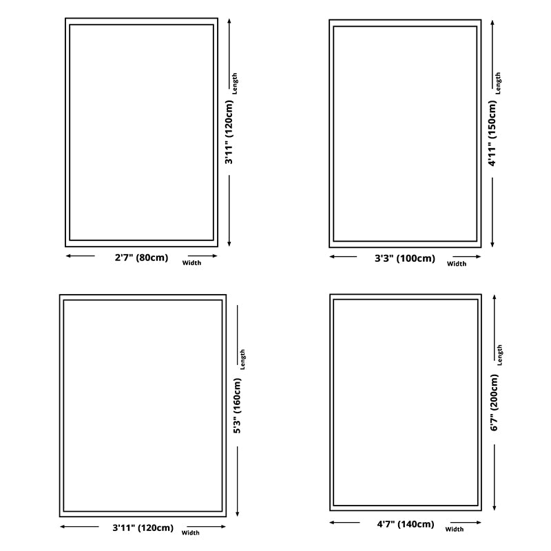 Multicolor Modern Area Carpet Polyester Feather Print Indoor Rug Easy Care Carpet for Living Room