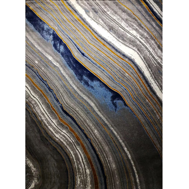 White Tone Modern Indoor Rug Polyester Gradient Rendering Carpet Easy Care Rug for Home Decoration