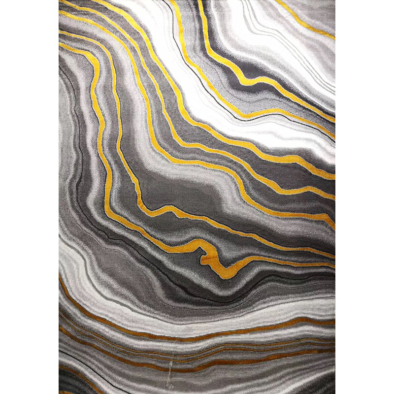 White Tone Modern Indoor Rug Polyester Gradient Rendering Carpet Easy Care Rug for Home Decoration