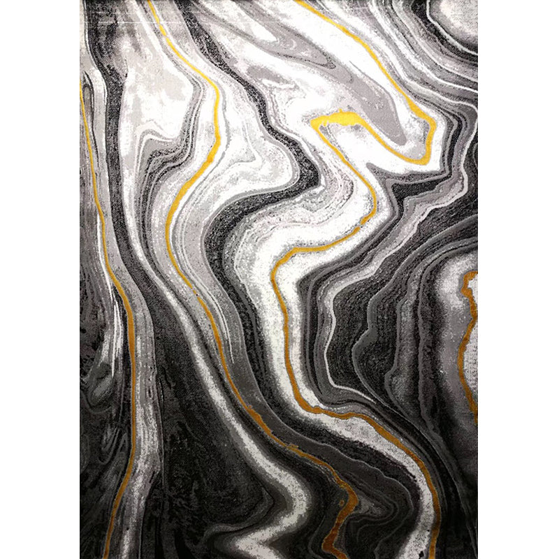 White Tone Modern Indoor Rug Polyester Gradient Rendering Carpet Easy Care Rug for Home Decoration