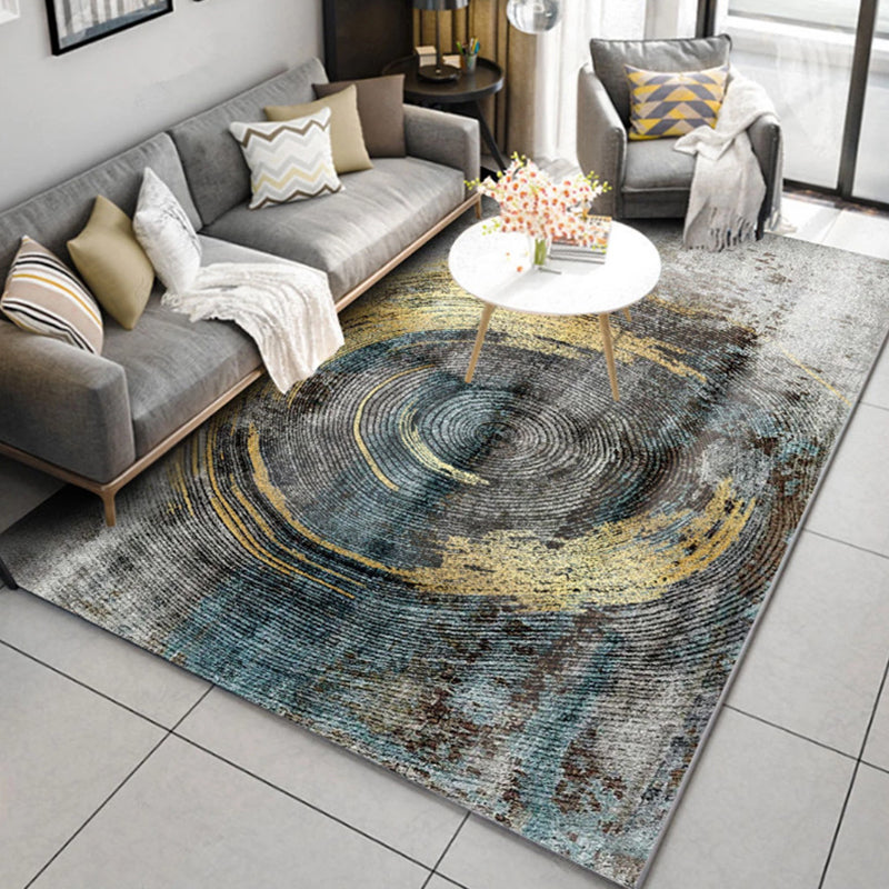 Tono grigio semplice tappeto interno in poliestere Rendering tappeto tappeto resistente alle macchie per la decorazione della casa