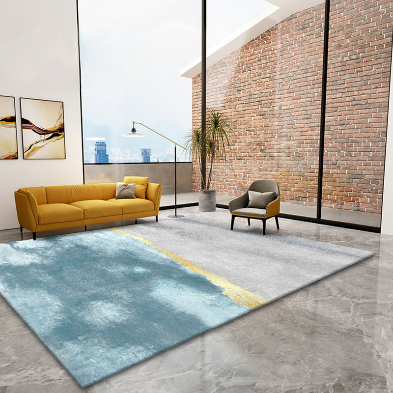 Tapis moderne à traces de fleurs, en Polyester mélangé, avec envers antidérapant, pour la décoration de la maison