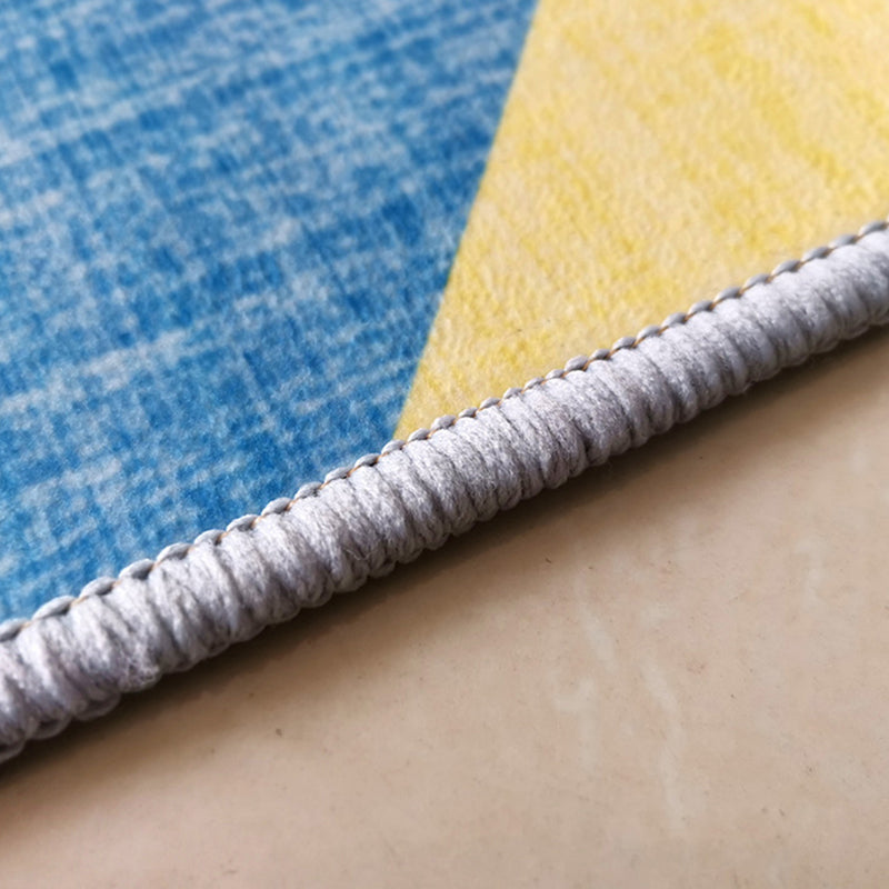Farbe gemischter moderner Innenteppich Polyester abstrakter Druckteppich nicht rutscher Backing Teppich für Wohnkultur