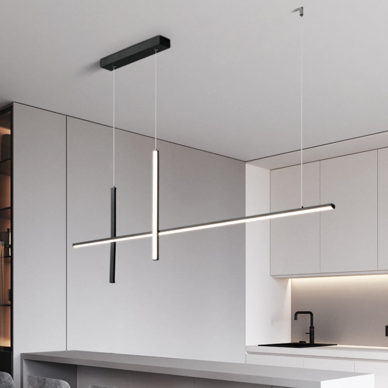 Contemporary Island Lighting Linear Pendant Lighting Island Lighting Ideas