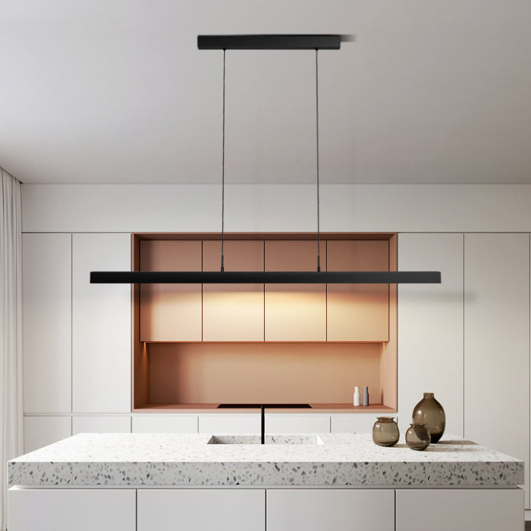 Lámpara de lámpara de iluminación lineal de lámpara de iluminación moderna lámpara de lámpara de iluminación en negro