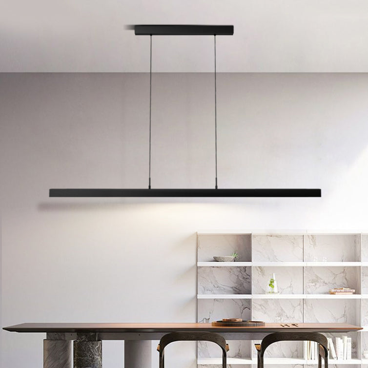 Lámpara de lámpara de iluminación lineal de lámpara de iluminación moderna lámpara de lámpara de iluminación en negro