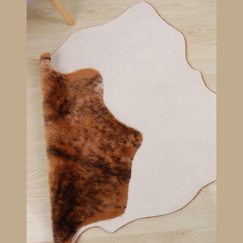 Fashionable Brown Animals Pattern Rug Polyester Area Carpet Stain Resistant Area Rug for Home Decor