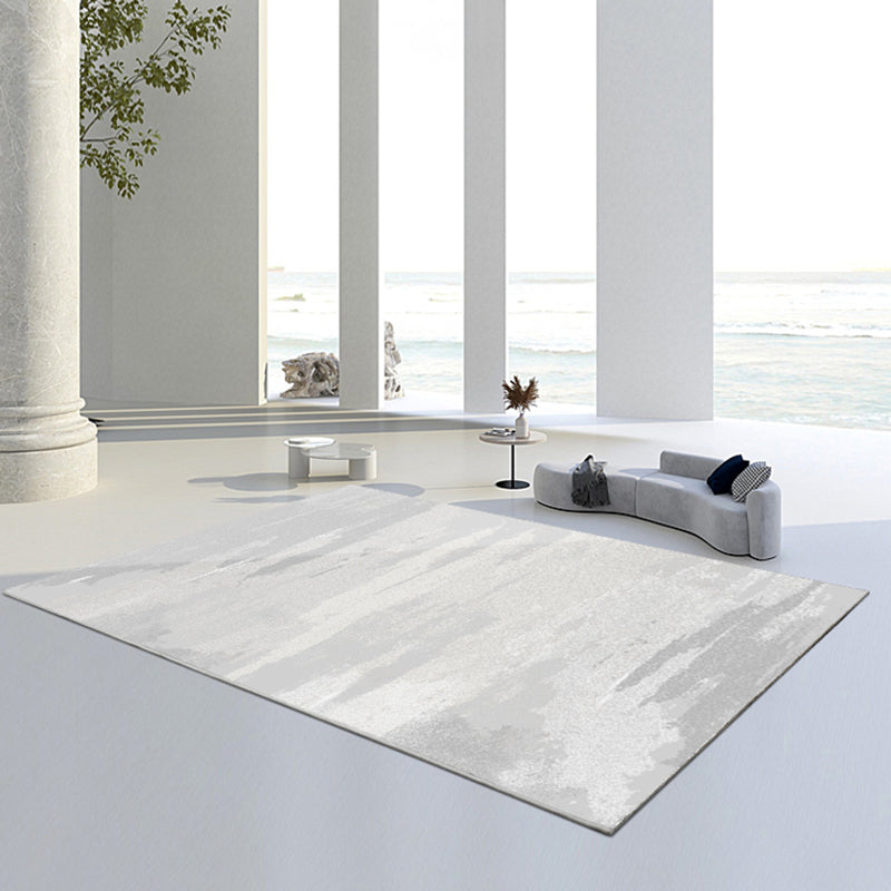 Color Mixed Simple Rug Polyester Carpet Ink Traces Indoor Rug Anti-Slip Backing for Living Room