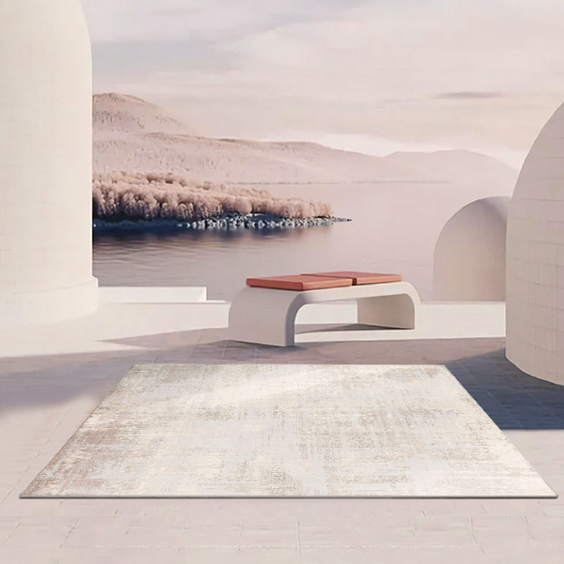 Color Mixed Simple Rug Polyester Carpet Ink Traces Indoor Rug Anti-Slip Backing for Living Room