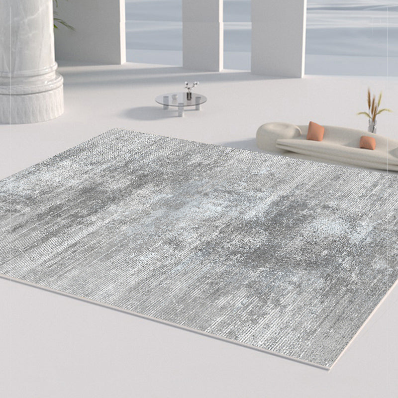 Multicolor Trendy Rug Polyester Carpet Rendering Traces Indoor Rug Anti-Slip Backing for Living Room