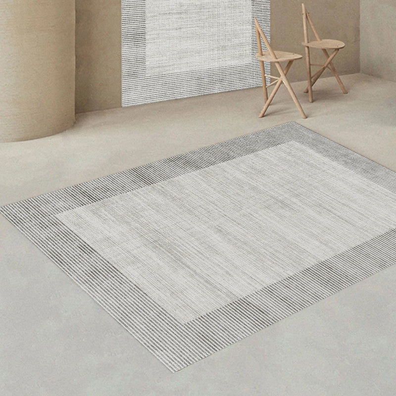Apricot Tone Modern Area Carpet Polyester Abstract Stripe Indoor Rug Washable Carpet for Living Room