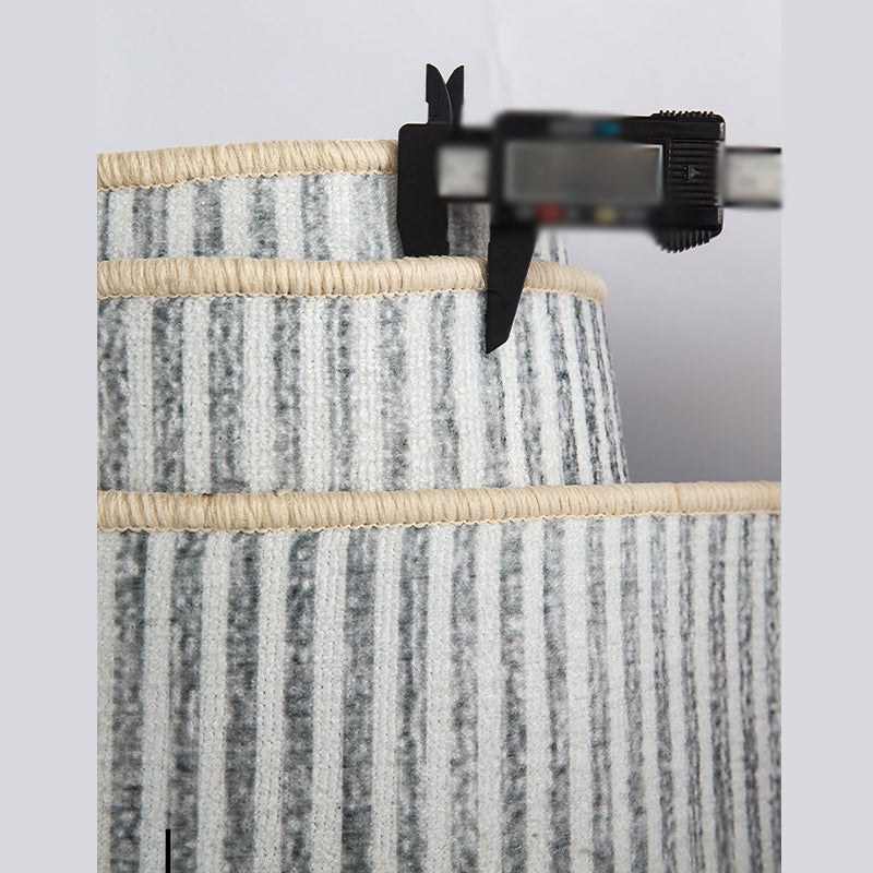 Apricot Tone Modern Area Carpet Polyester Abstract Stripe Indoor Rug Washable Carpet for Living Room