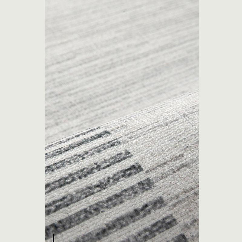Apricot Tone Modern Area Carpet Polyester Abstract Stripe Indoor Rug Washable Carpet for Living Room