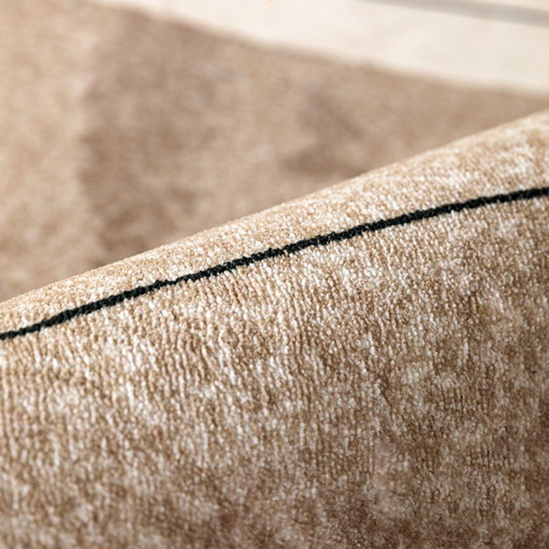 Rapis de motif abstrait blanc Rapier polyester tapis de support non glissant pour le salon