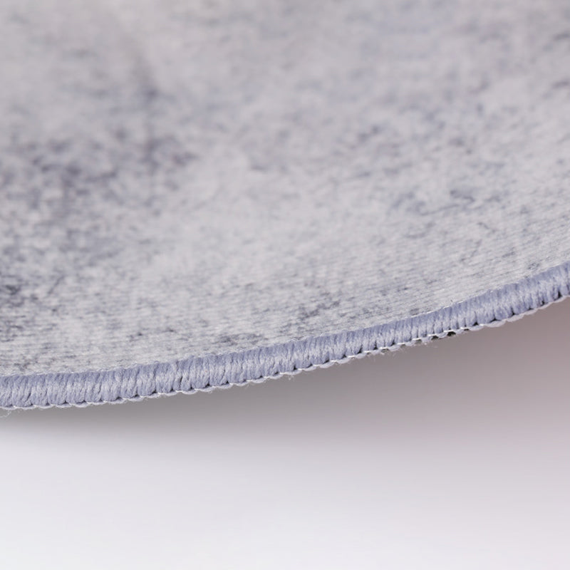 Gray Tone Simplicity Indoor Rug Polyester Mottled Effect Carpet Non-Slip Backing Rug for Living Room