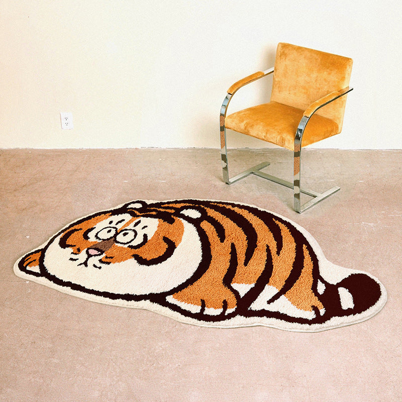 Rapis à imprimé tigre nouveau pour enfants Polyester Tapis d'intérieur