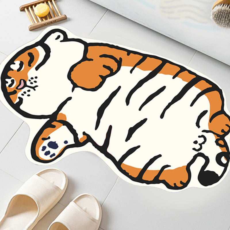 Rapis à imprimé tigre nouveau pour enfants Polyester Tapis d'intérieur