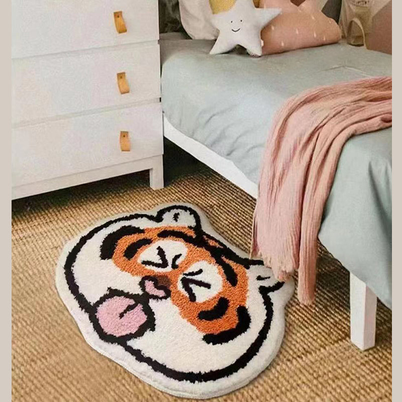 Rapis à imprimé tigre nouveau pour enfants Polyester Tapis d'intérieur
