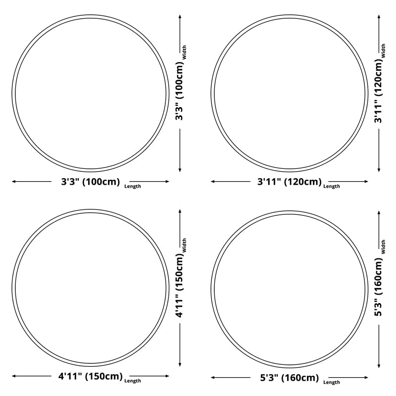 Tappeto multicolore rotondo che gira il tappeto del soggiorno in moquette di mucca con supporto non slip