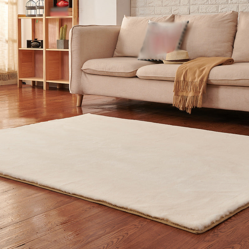 Área de sala de estar marrón alfombra Área de color sólido alfombra poliéster alfombra de respaldo sin deslizamiento